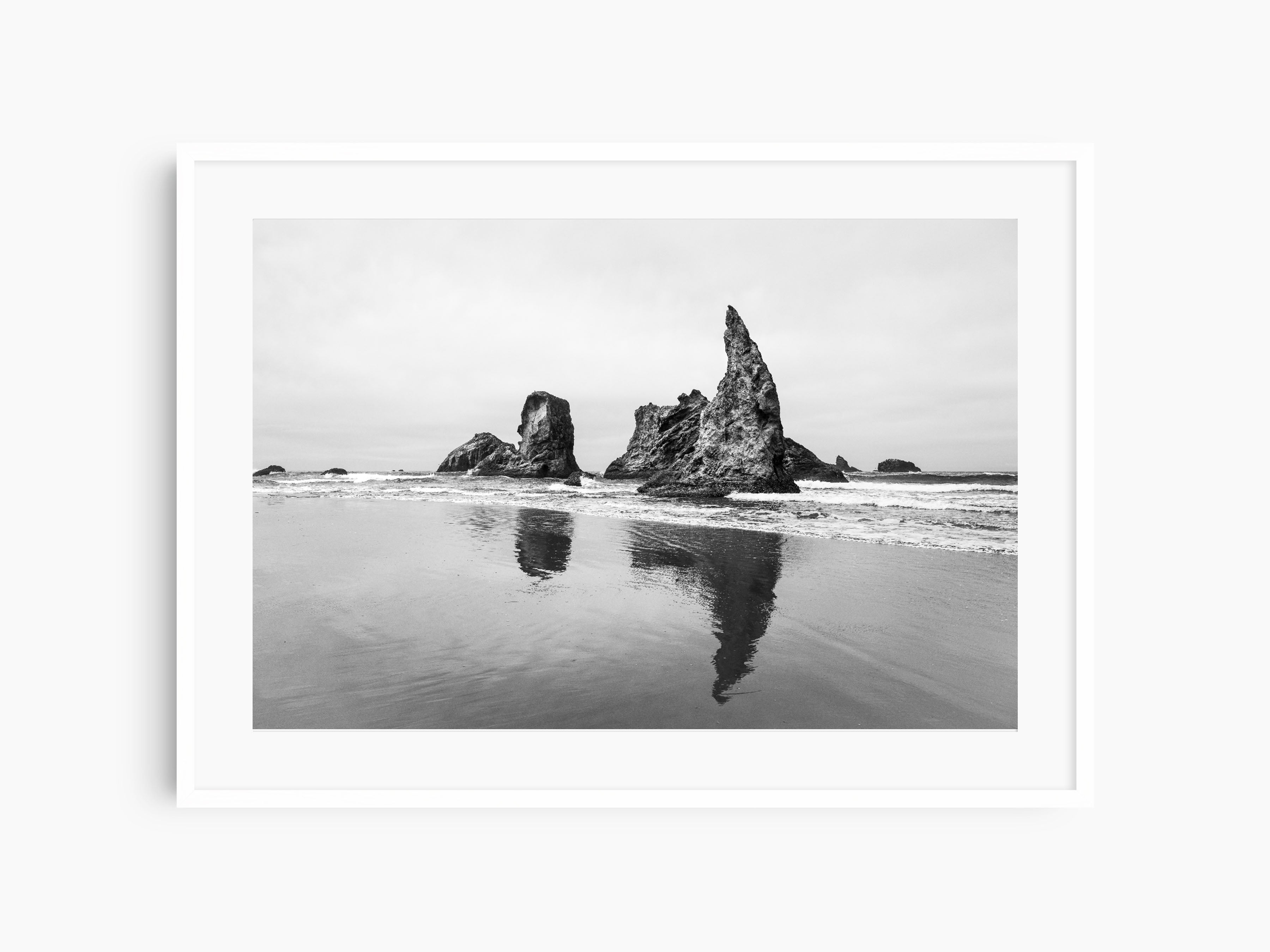 Bandon Beach, Black & White