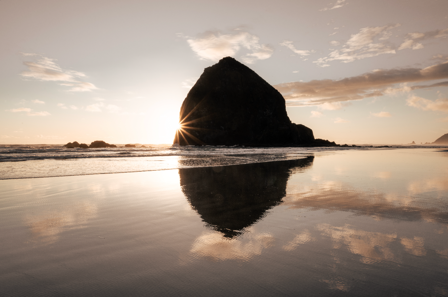 Sunset At Haystack