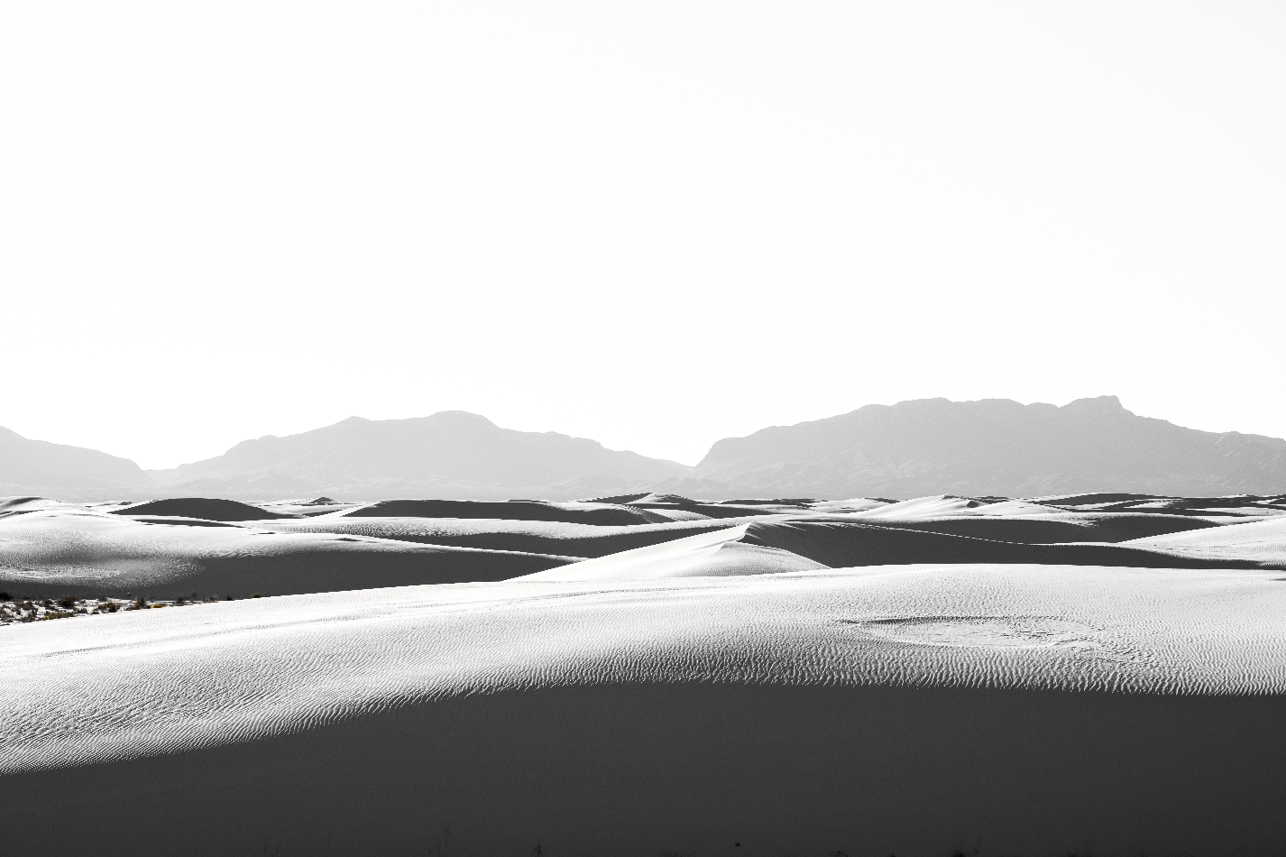 White Sands, Black & White